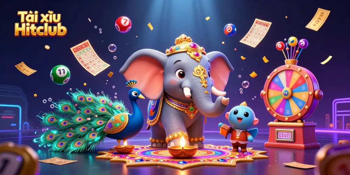 Tài xỉu Hitclub offers a vibrant casino experience with dynamic game elements and colorful characters.