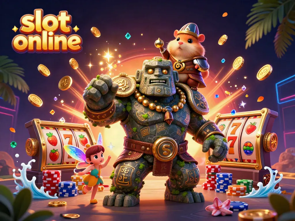 Engage with thrilling slot online gameplay featuring vibrant characters and rich casino elements.
