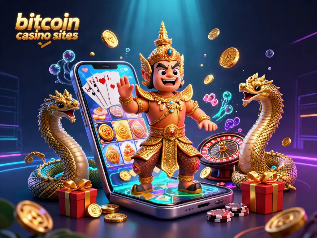 Experience thrilling wins at bitcoin casino sites with vibrant games and striking 3D visuals.