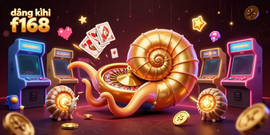 Engage with đăng ký f168 while enjoying a vibrant 3D casino scene filled with gaming elements and characters.