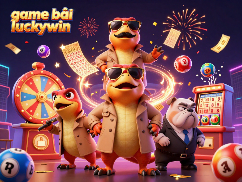 Engage with exciting game bài luckywin surrounded by vibrant casino elements.