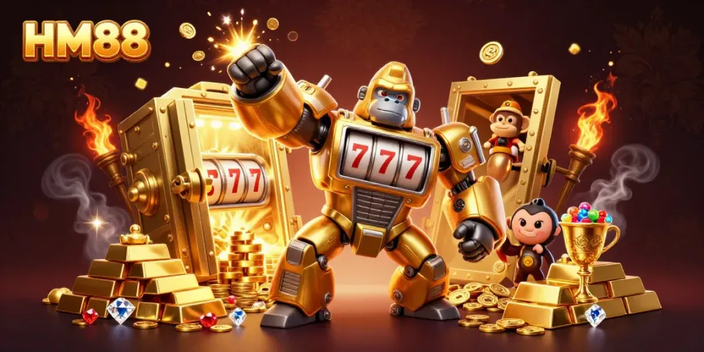 Experience the thrill of HM88 with a vibrant casino-themed illustration showcasing dynamic gameplay.
