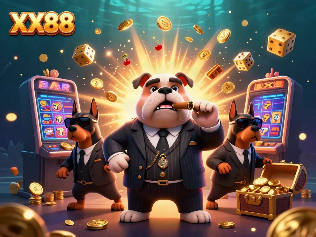 Experience excitement with XX88's thrilling 3D cartoon casino adventure featuring jackpots, characters, and bright lights.