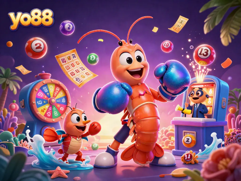 Experience thrilling moments at yo88 with vibrant casino-themed characters and dynamic game elements!