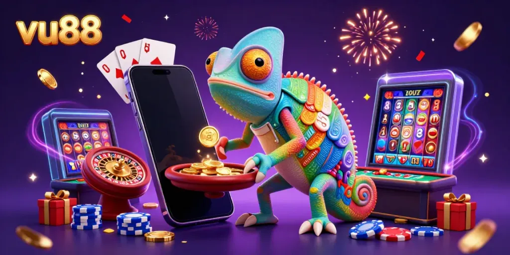 Spin the reels for big wins at vu88, where excitement blends with vibrant gaming elements.